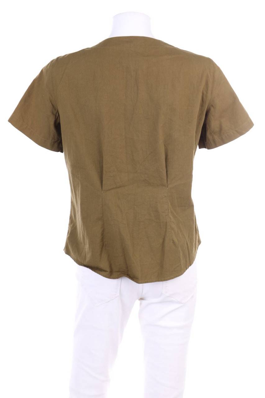 Carou VINTAGE Kurzarm-Bluse Mit Stickereien
