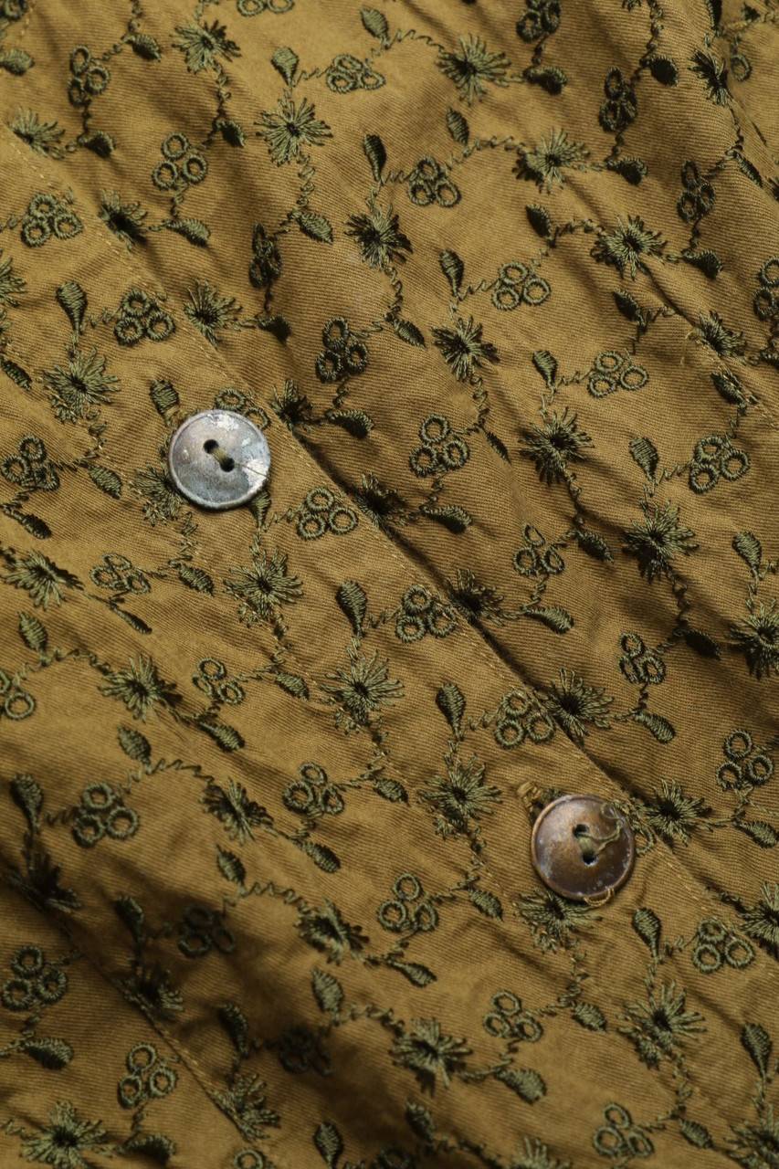 Carou VINTAGE Kurzarm-Bluse Mit Stickereien