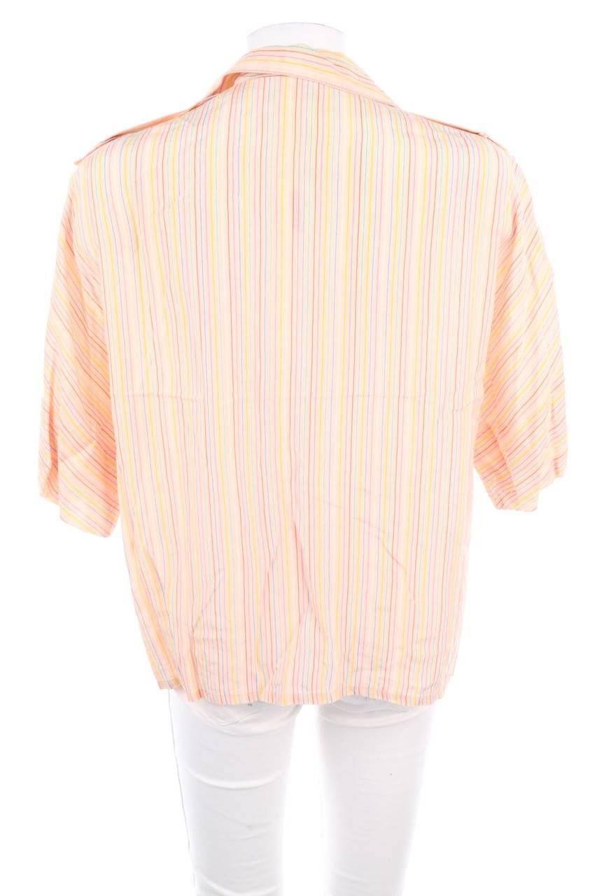 Carou VINTAGE Kurzarm-Bluse Mit Streifen