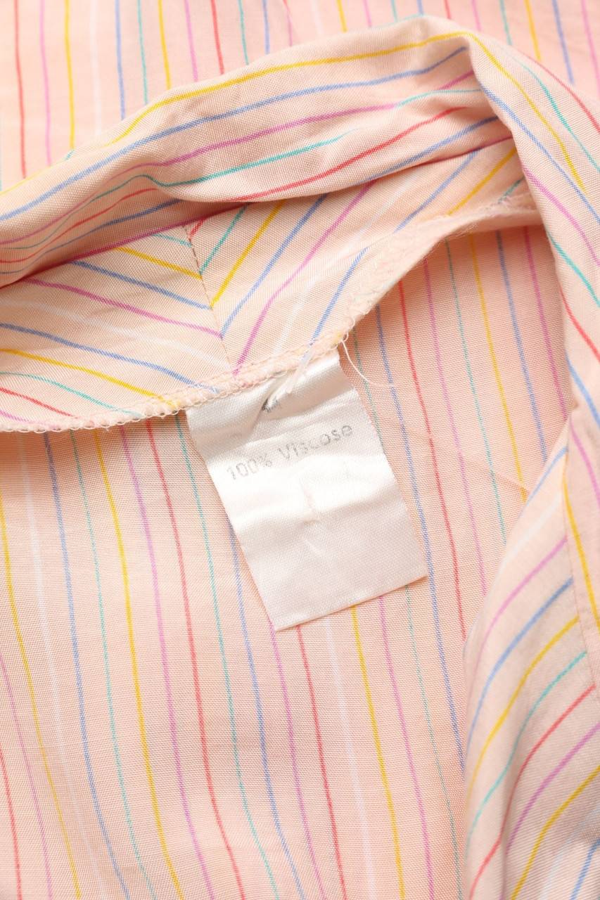 Carou VINTAGE Kurzarm-Bluse Mit Streifen