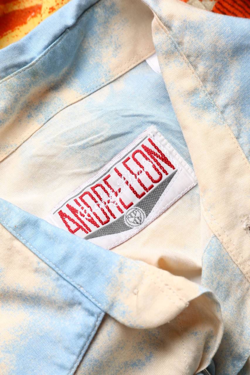 Carou VINTAGE Kurzarm-Hemd Mit Print