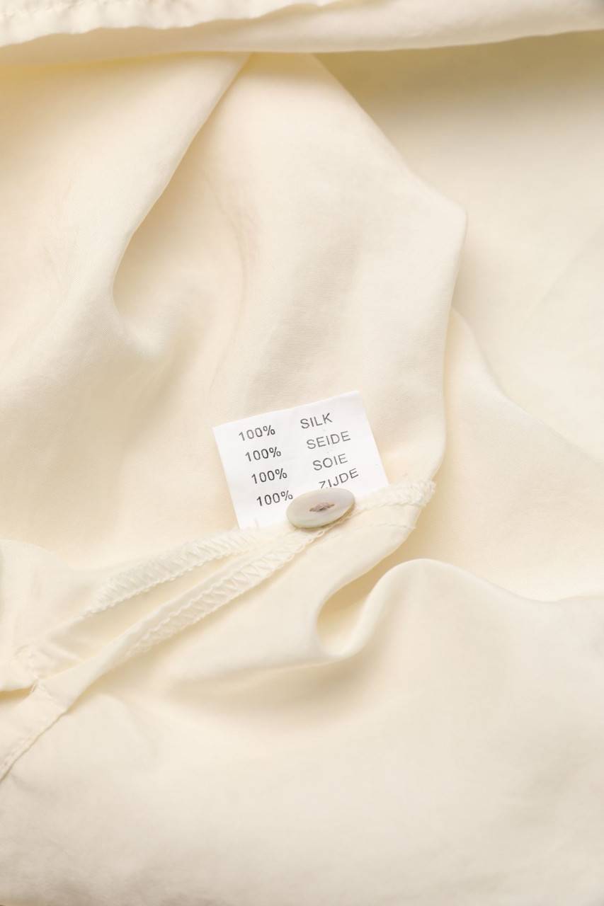 Carou VINTAGE Kurzarm-Seiden-Bluse