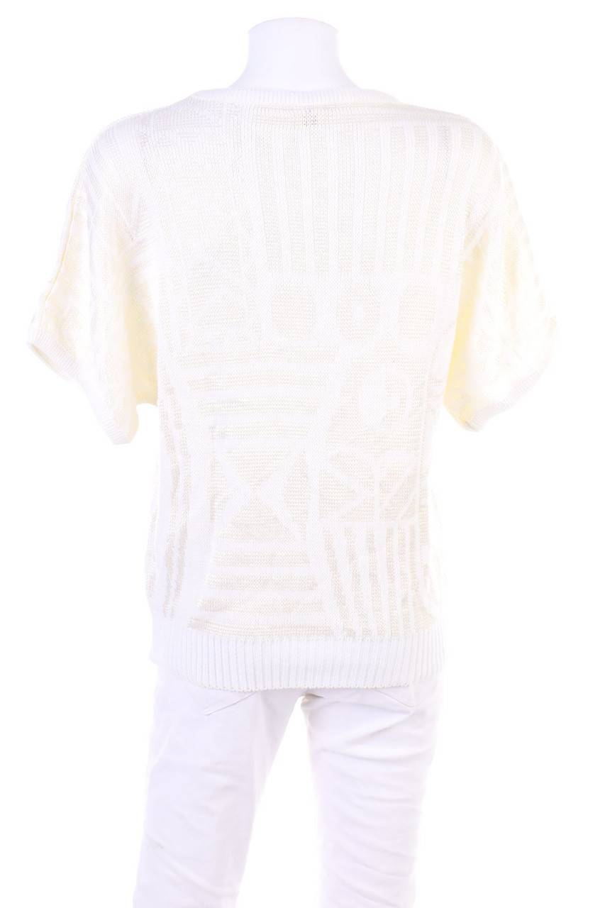 Carou VINTAGE Kurzarm-Strick-Pullover