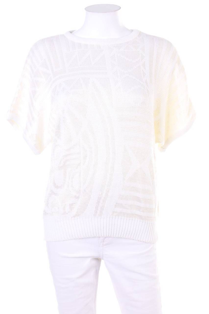 Carou VINTAGE Kurzarm-Strick-Pullover