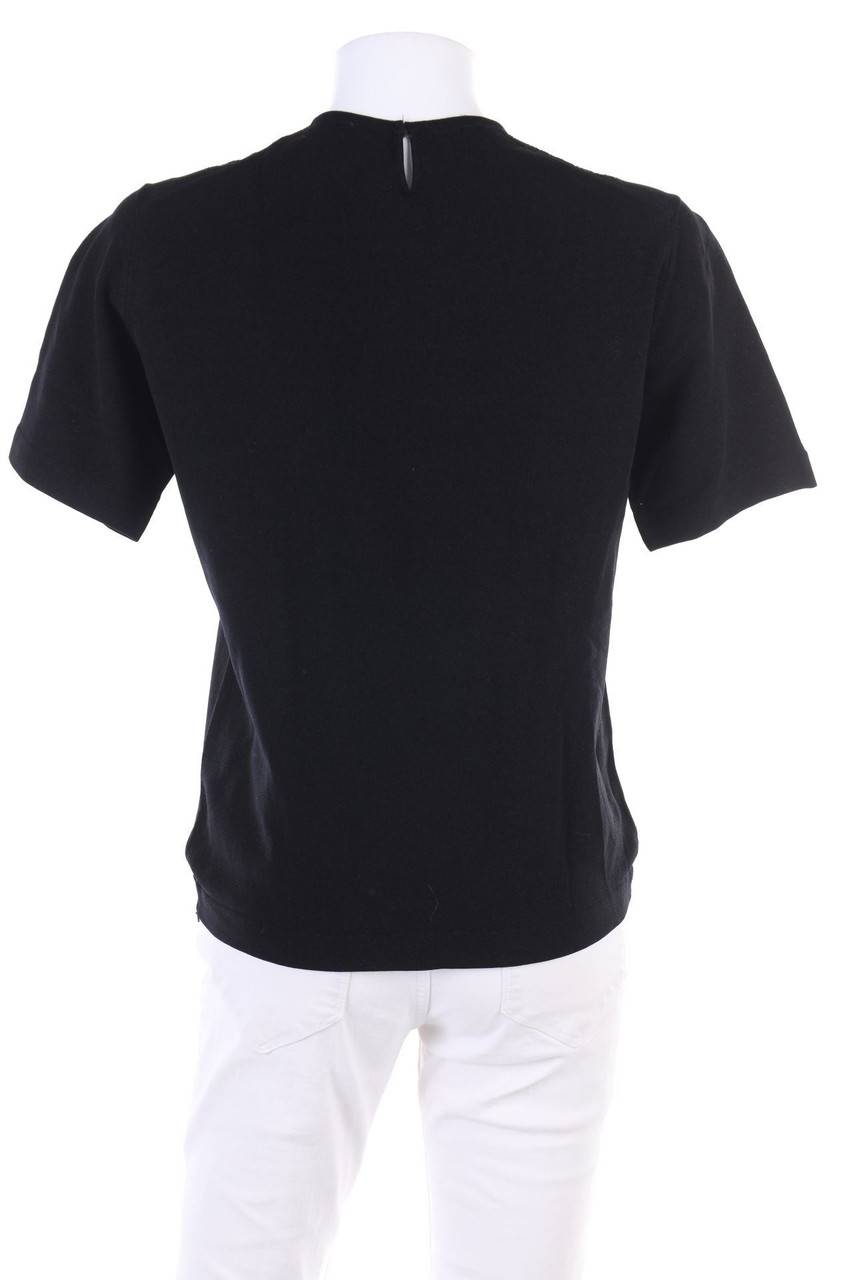 Carou VINTAGE Kurzarm-Strick-Pullover Mit Keyhole