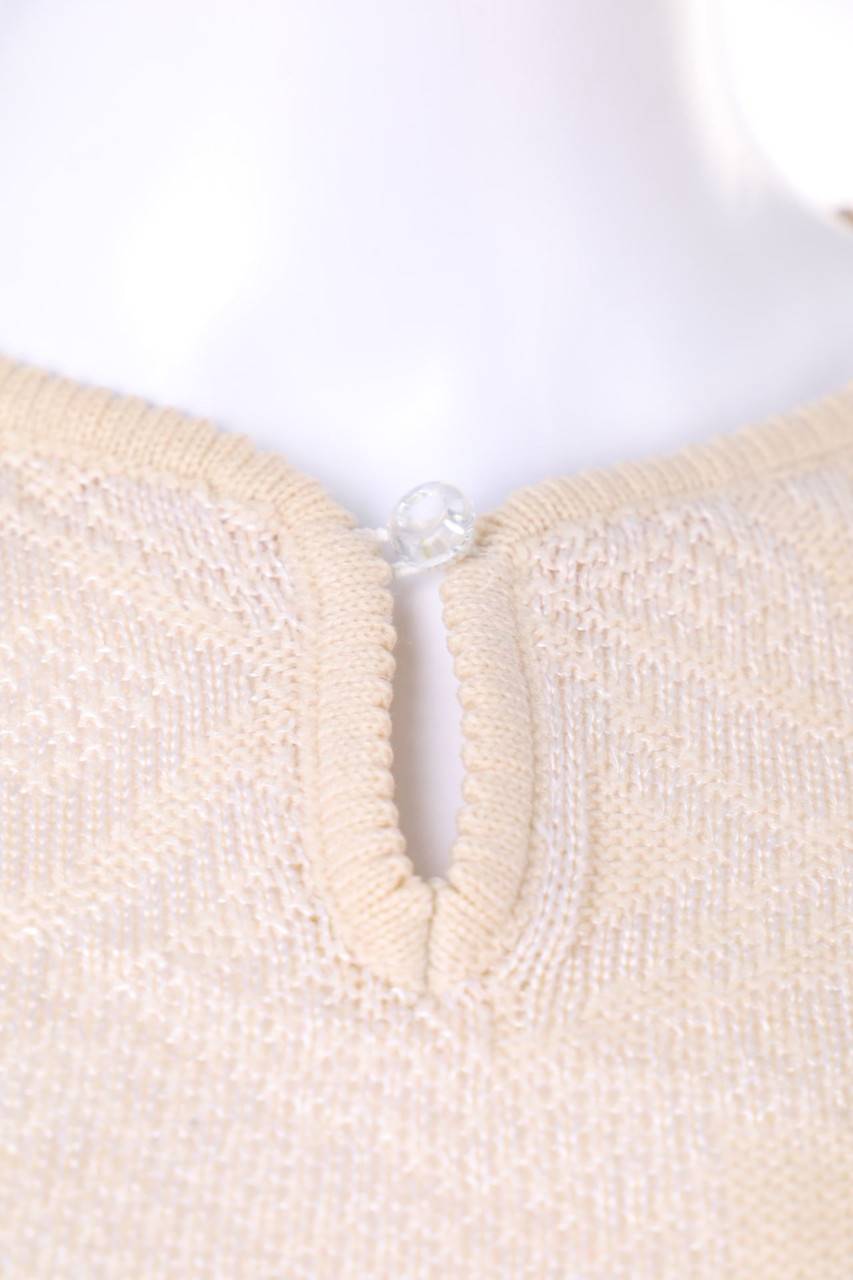 Carou VINTAGE Kurzarm-Strick-Pullover