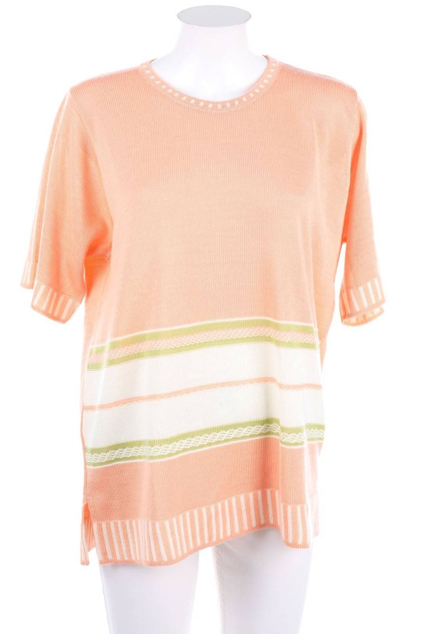 Carou VINTAGE Kurzarm-Strick-Pullover