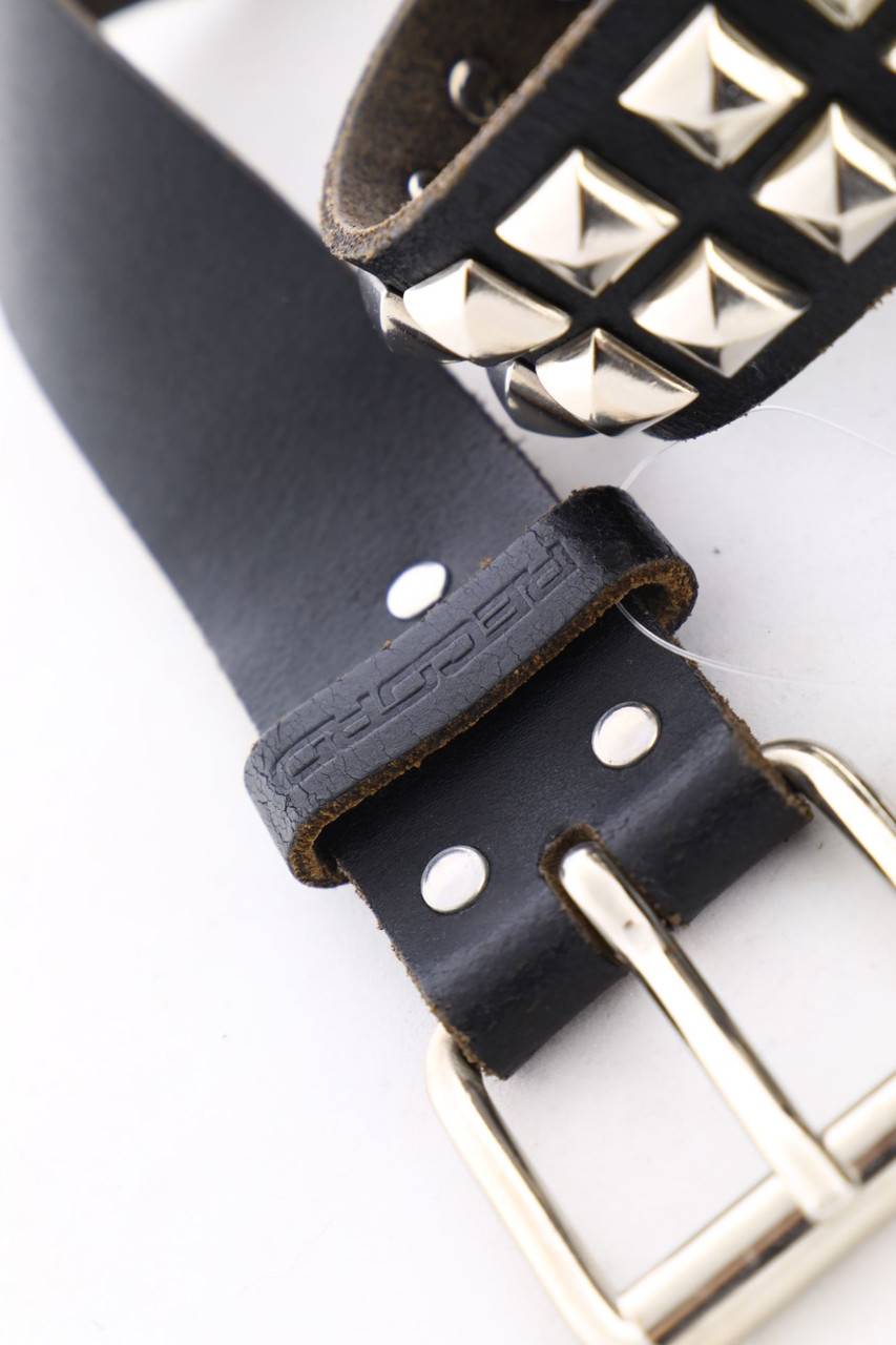 Carou VINTAGE Leder-Gürtel Mit Nieten