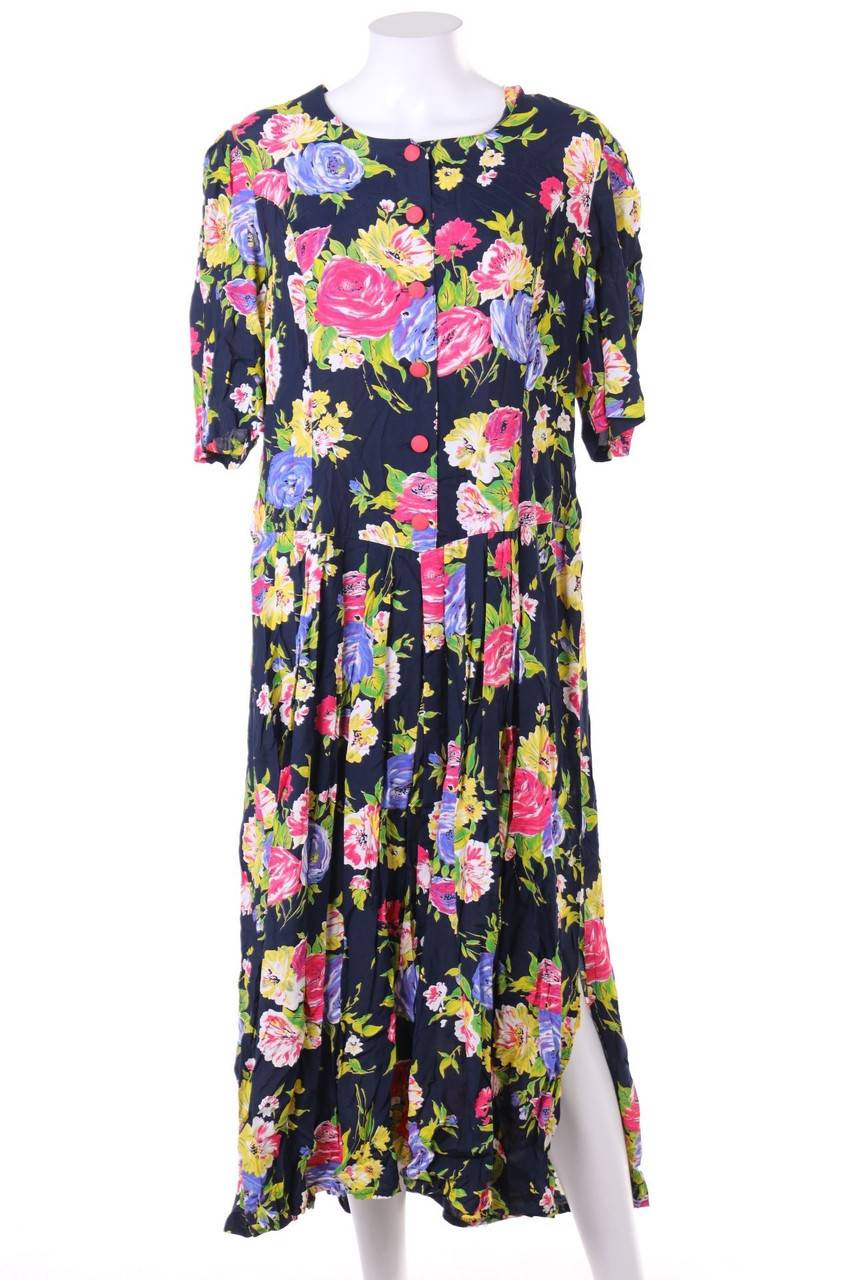 Carou VINTAGE Maxi-Kleid Mit Rückenausschnitt