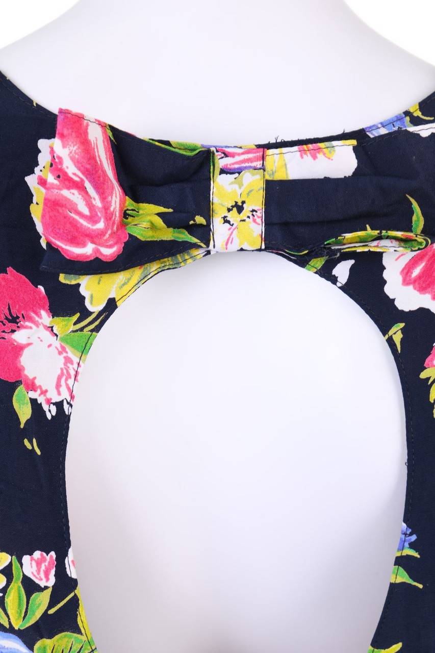 Carou VINTAGE Maxi-Kleid Mit Rückenausschnitt