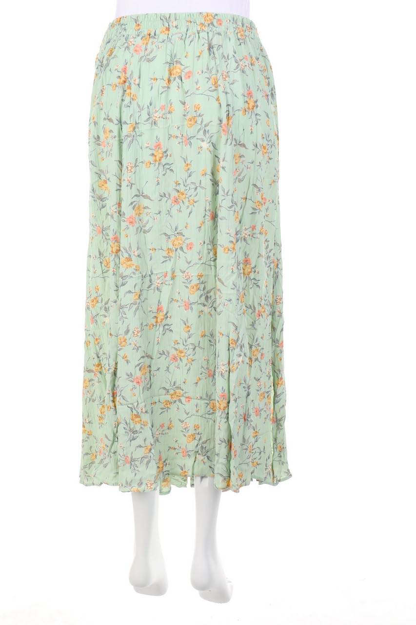Carou VINTAGE Maxi-Rock Mit Blumen-Print
