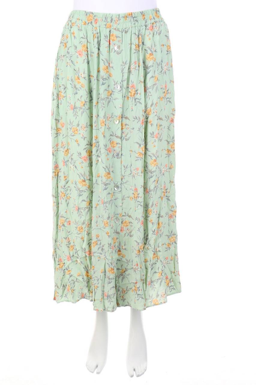 Carou VINTAGE Maxi-Rock mit Blumen-Print
