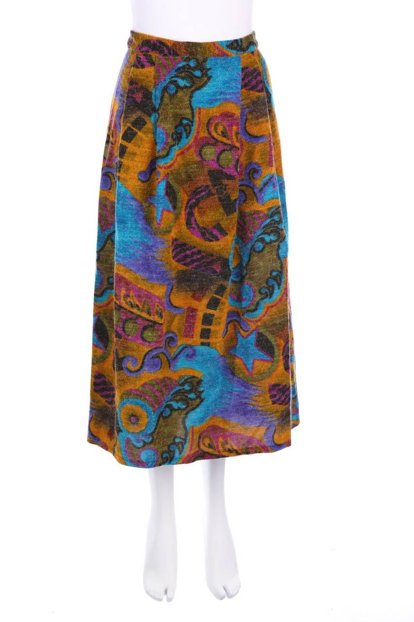 Carou VINTAGE Maxi-Rock mit Print