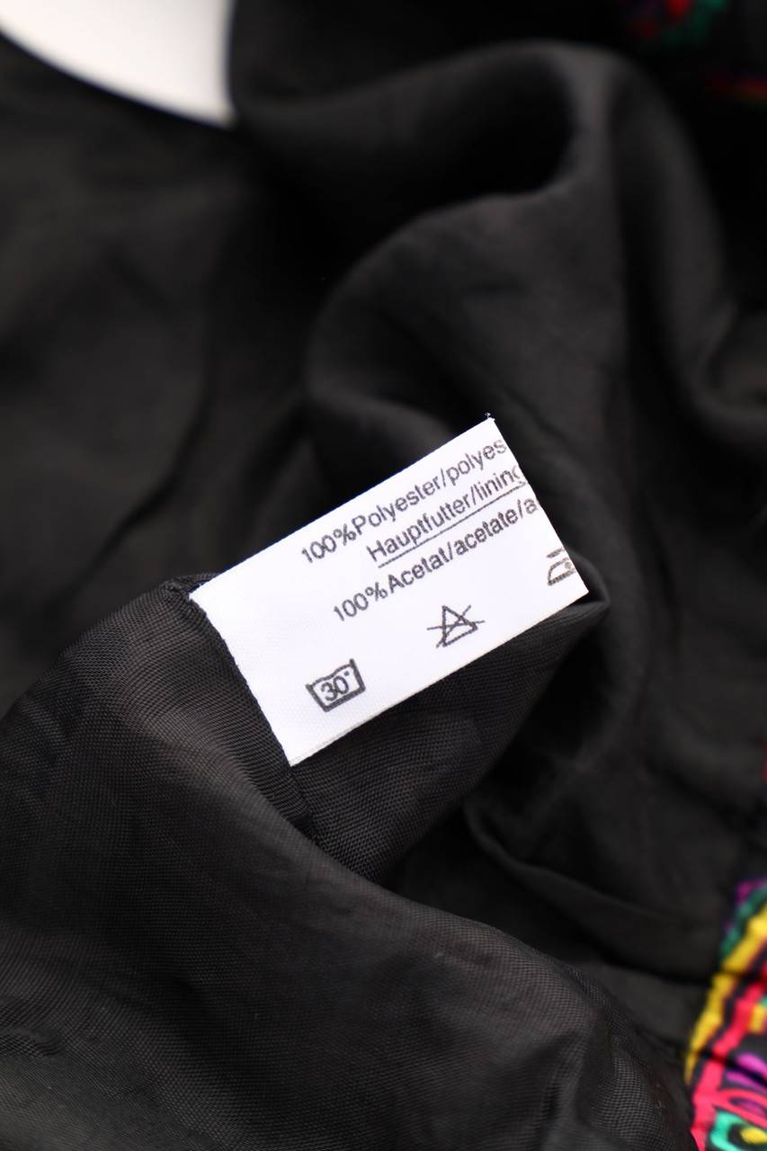 Carou VINTAGE Midi-Falten-Rock Mit Print