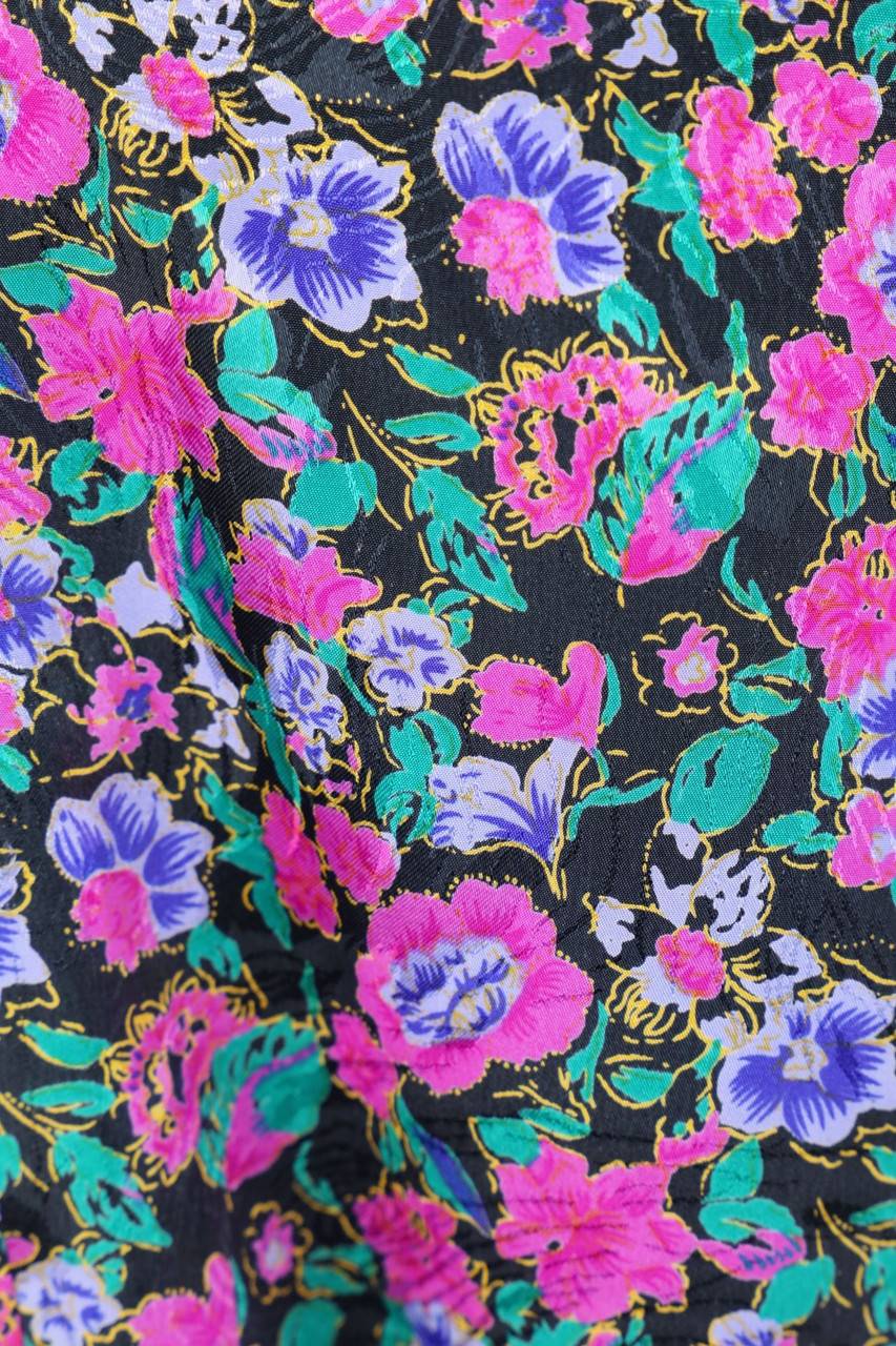 Carou VINTAGE Midikleid Mit Blumen-Print