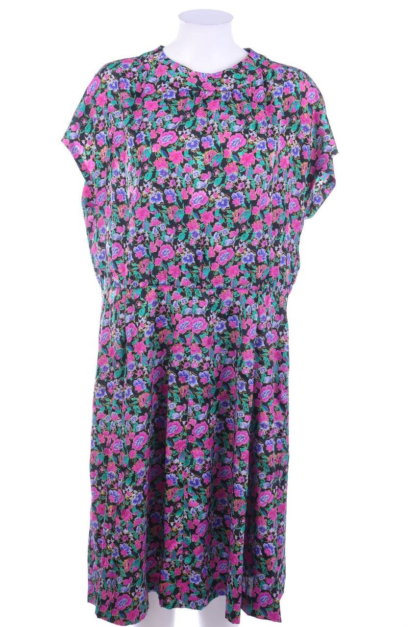 Carou VINTAGE Midikleid mit Blumen-Print