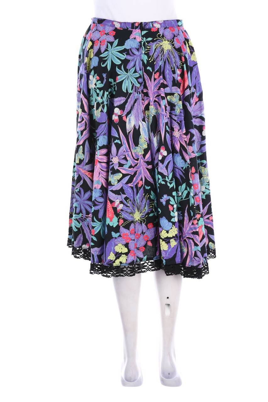 Carou VINTAGE Midirock Mit Blumen-Print