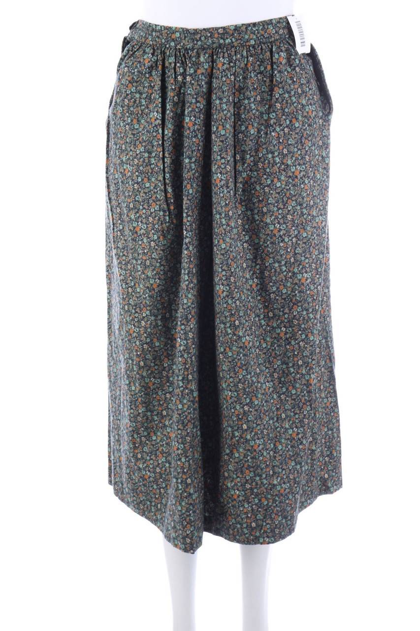 Carou VINTAGE Midirock mit Blumen-Print