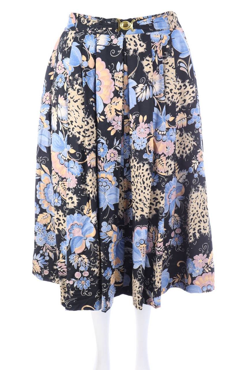 Carou VINTAGE Midirock mit Blumen-Print