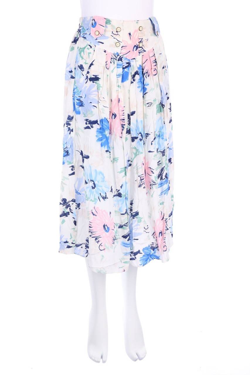 Carou VINTAGE Midirock mit floralem Muster
