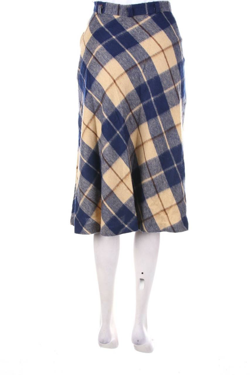 Carou VINTAGE Midirock Mit Karo-Muster