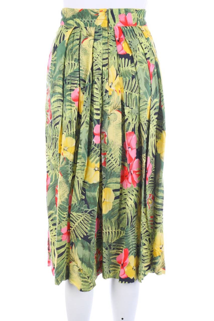 Carou VINTAGE Midirock Mit Tropical Print