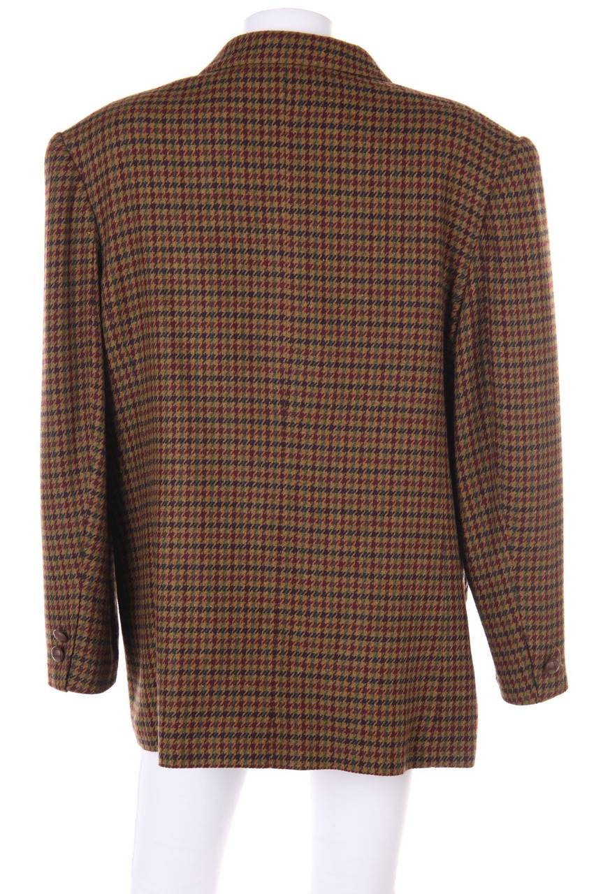Carou VINTAGE Muster-Blazer Mit Wolle