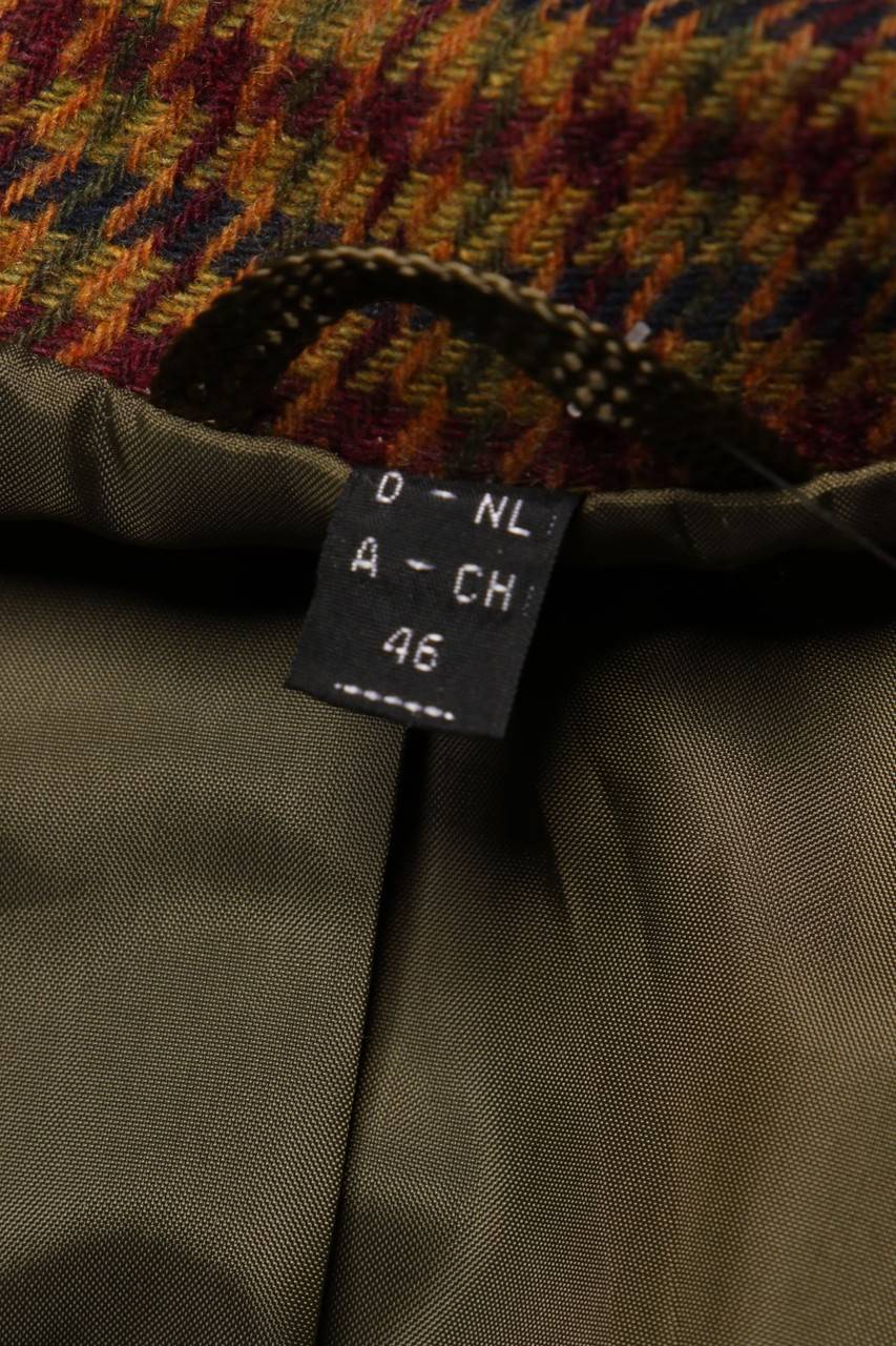 Carou VINTAGE Muster-Blazer Mit Wolle