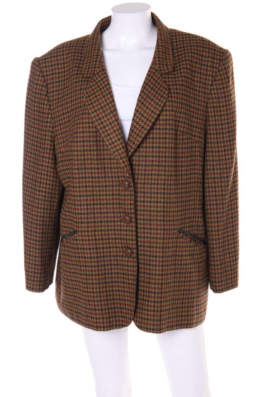 Carou VINTAGE Muster-Blazer mit Wolle