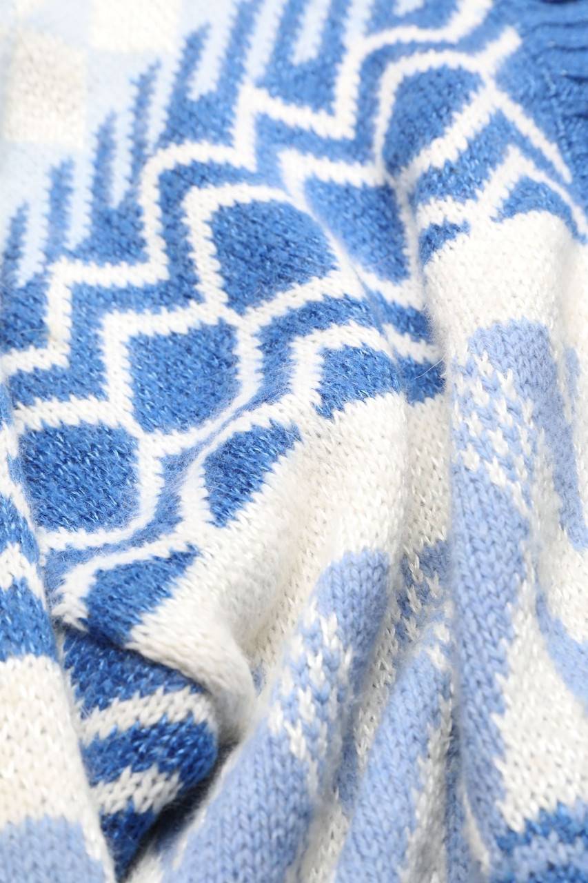 Carou VINTAGE Muster-Cardigan Mit Angora