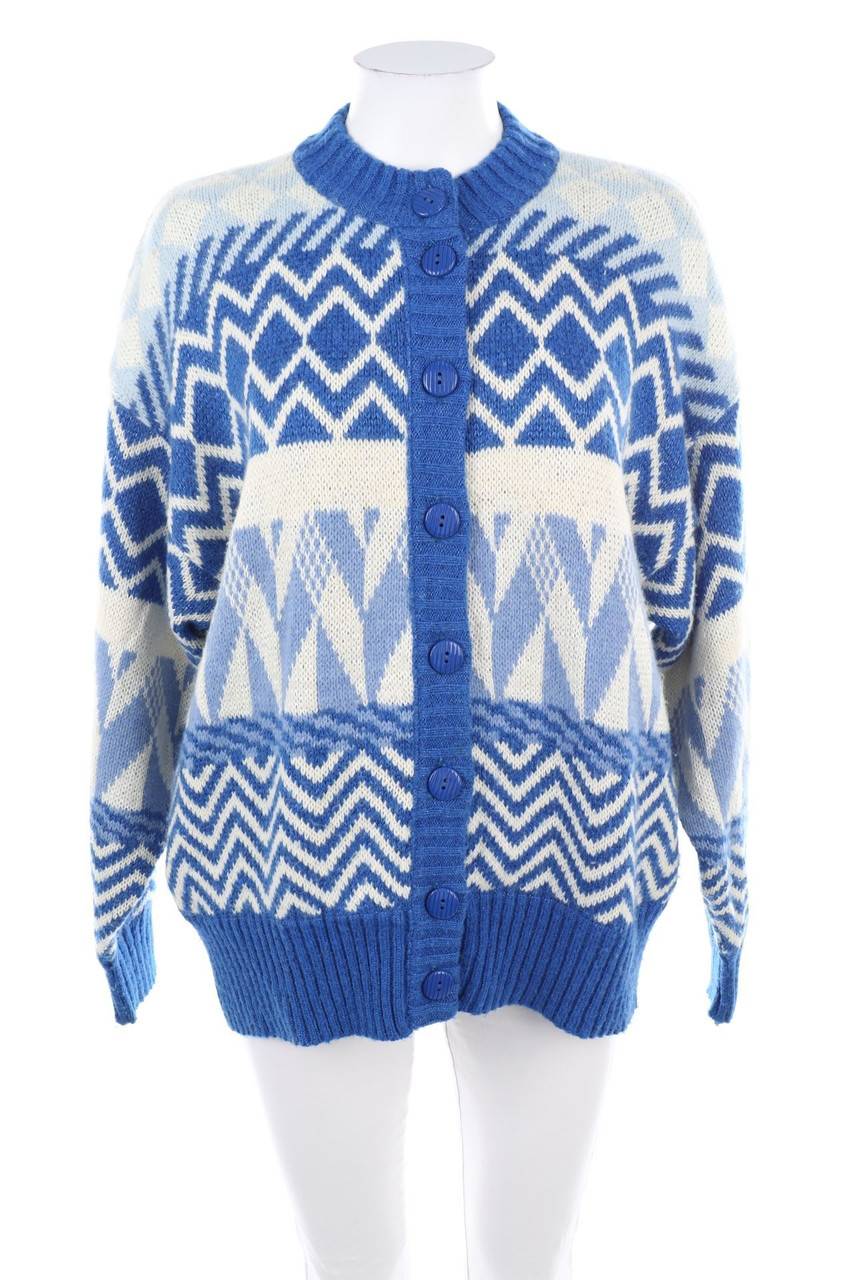 Carou VINTAGE Muster-Cardigan mit Angora