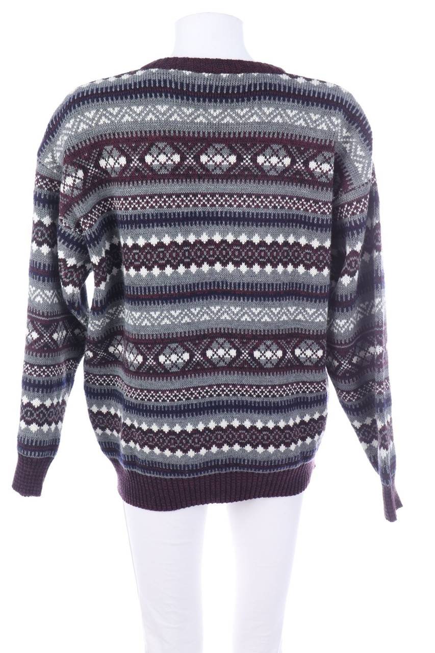 Carou VINTAGE Norweger-Pullover Aus Woll-Mix