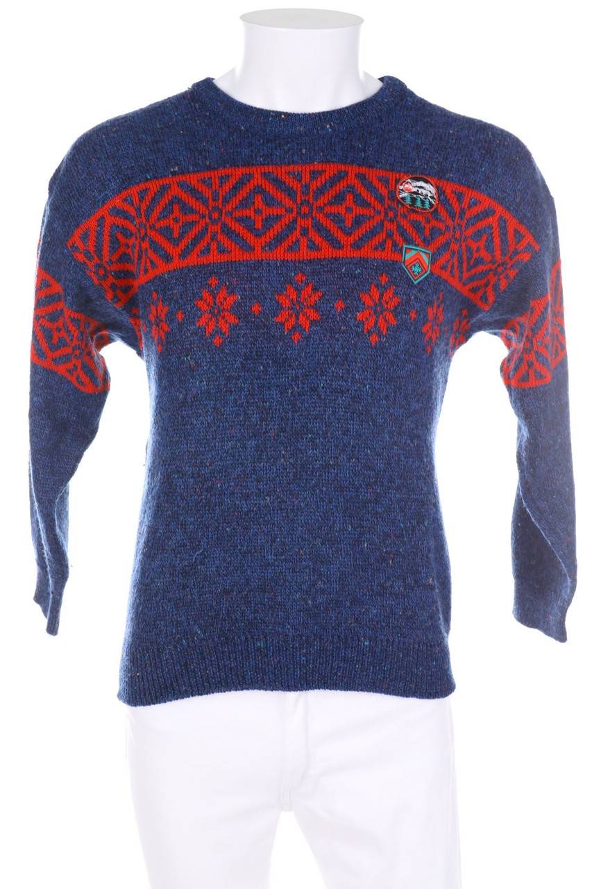 Carou VINTAGE Norweger-Pullover mit Wolle