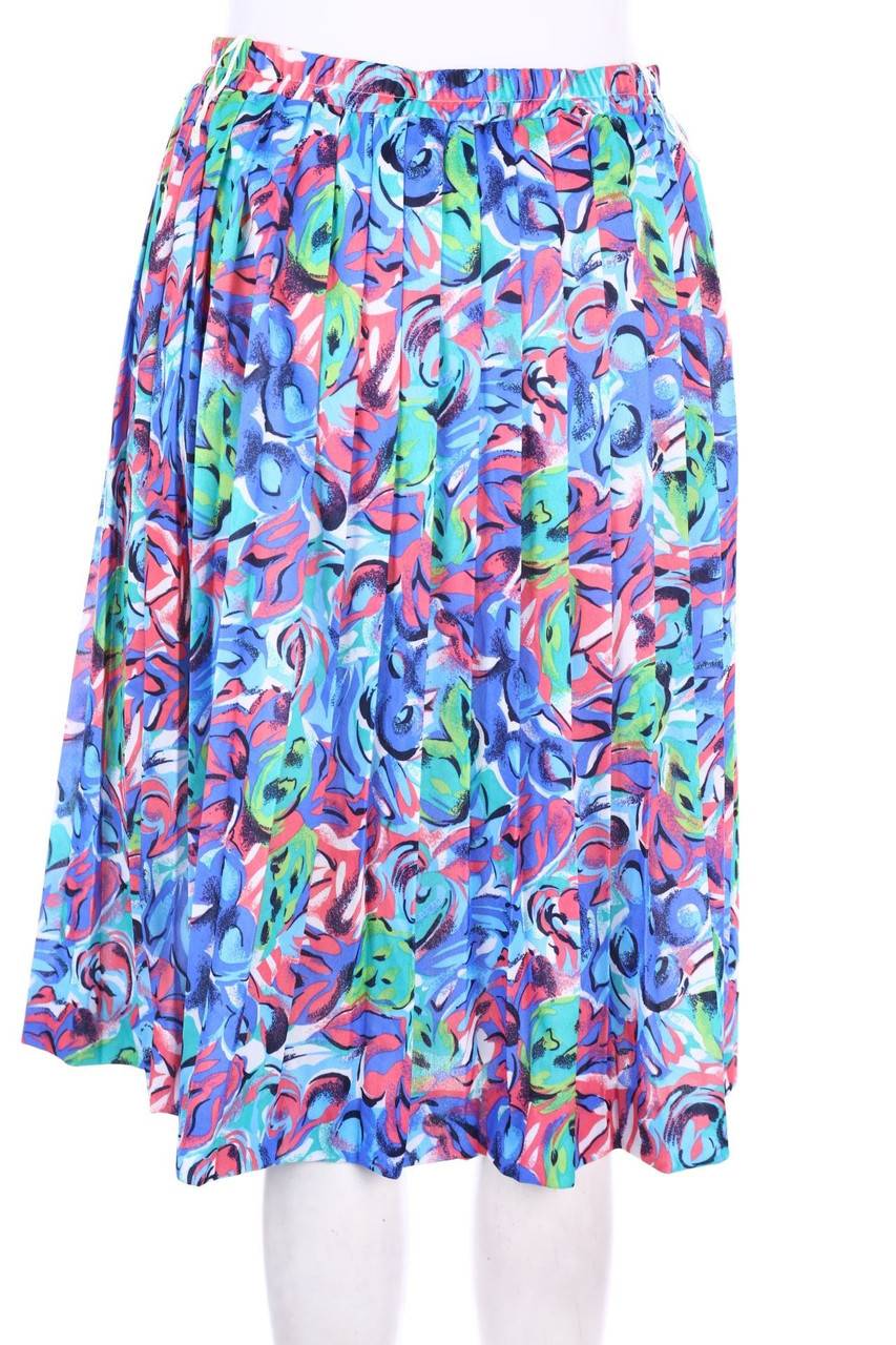 Carou VINTAGE Plissé-Rock Mit Print