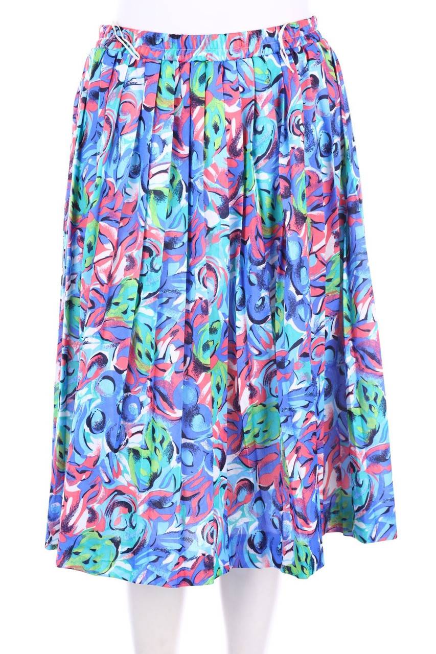 Carou VINTAGE Plissé-Rock mit Print