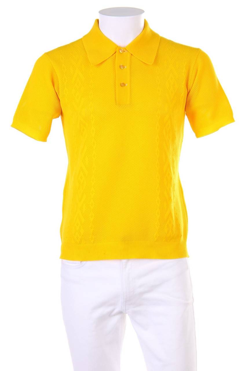 Carou VINTAGE Poloshirt mit geometrischem Muster