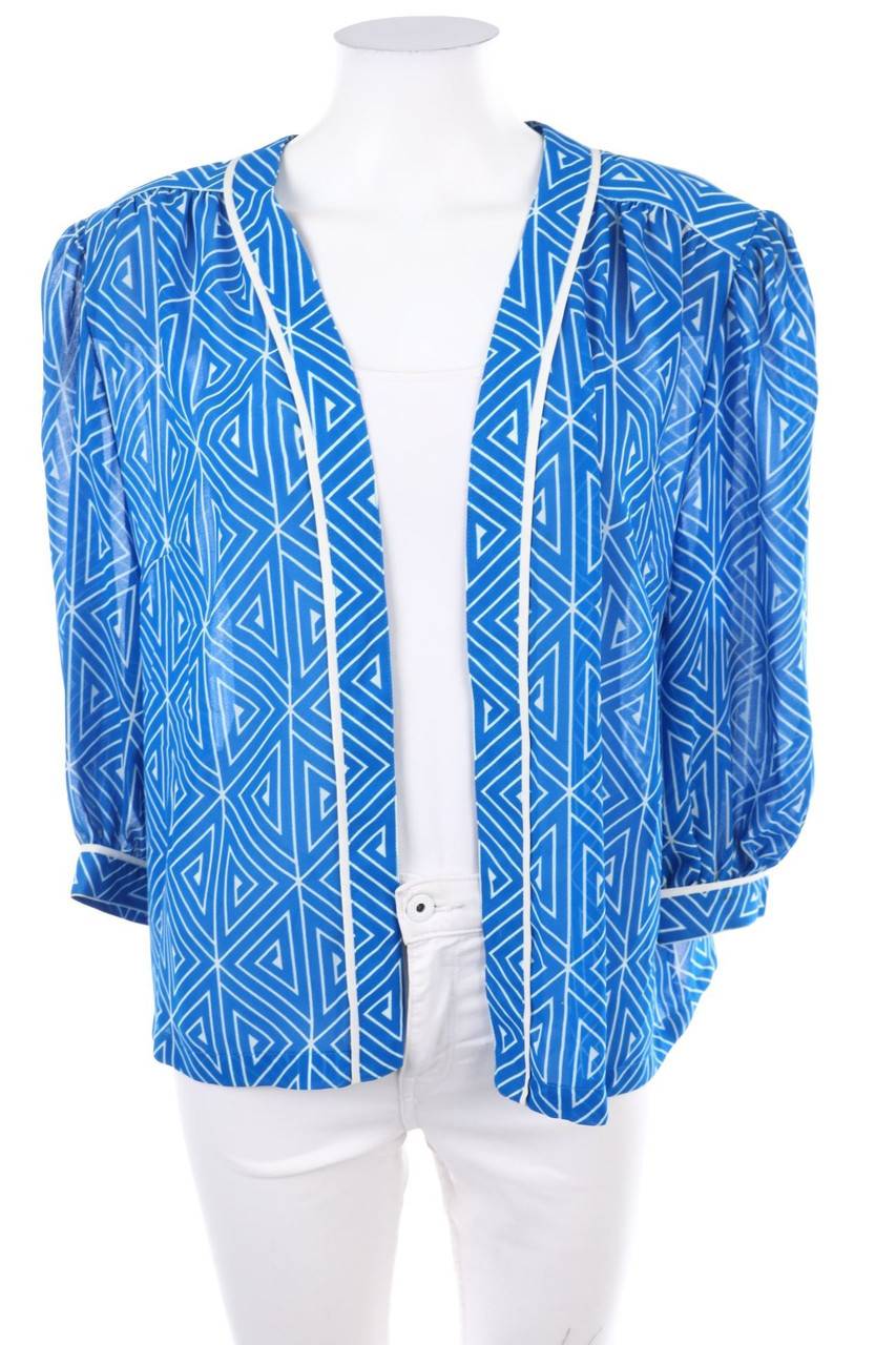 Carou VINTAGE Print-Blazer mit 3/4-Ärmel