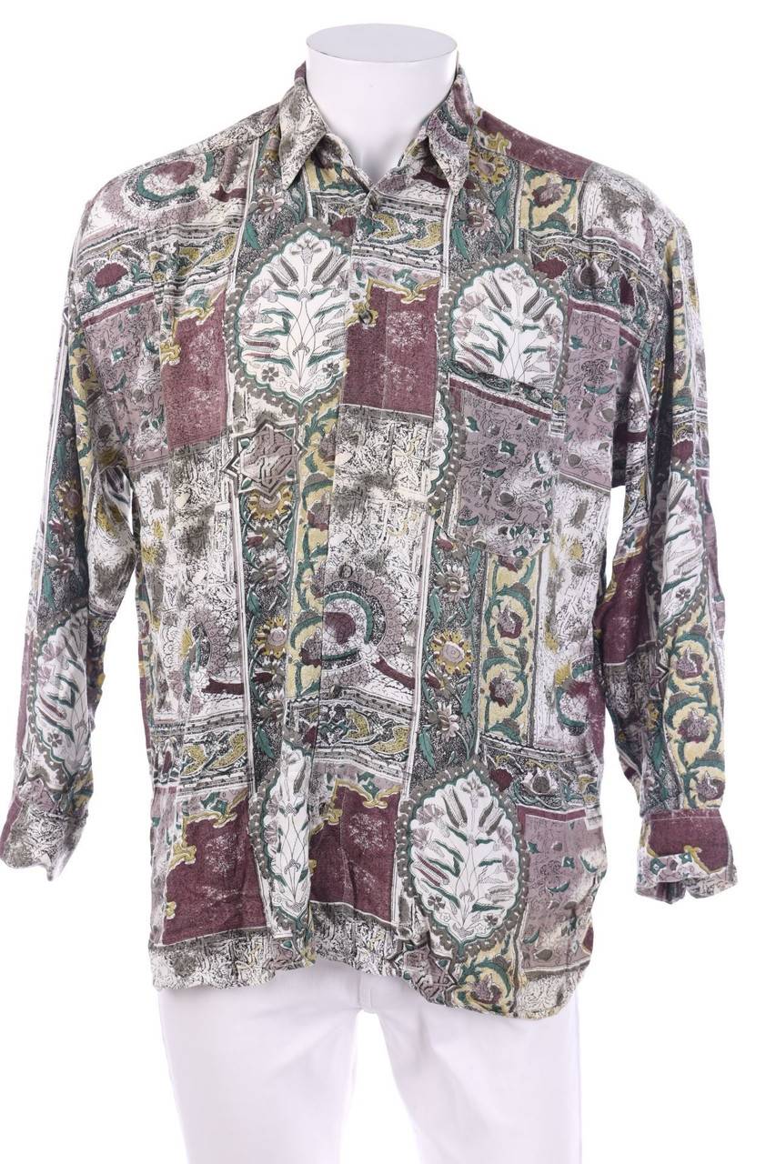 Carou VINTAGE Print-Hemd aus Viskose