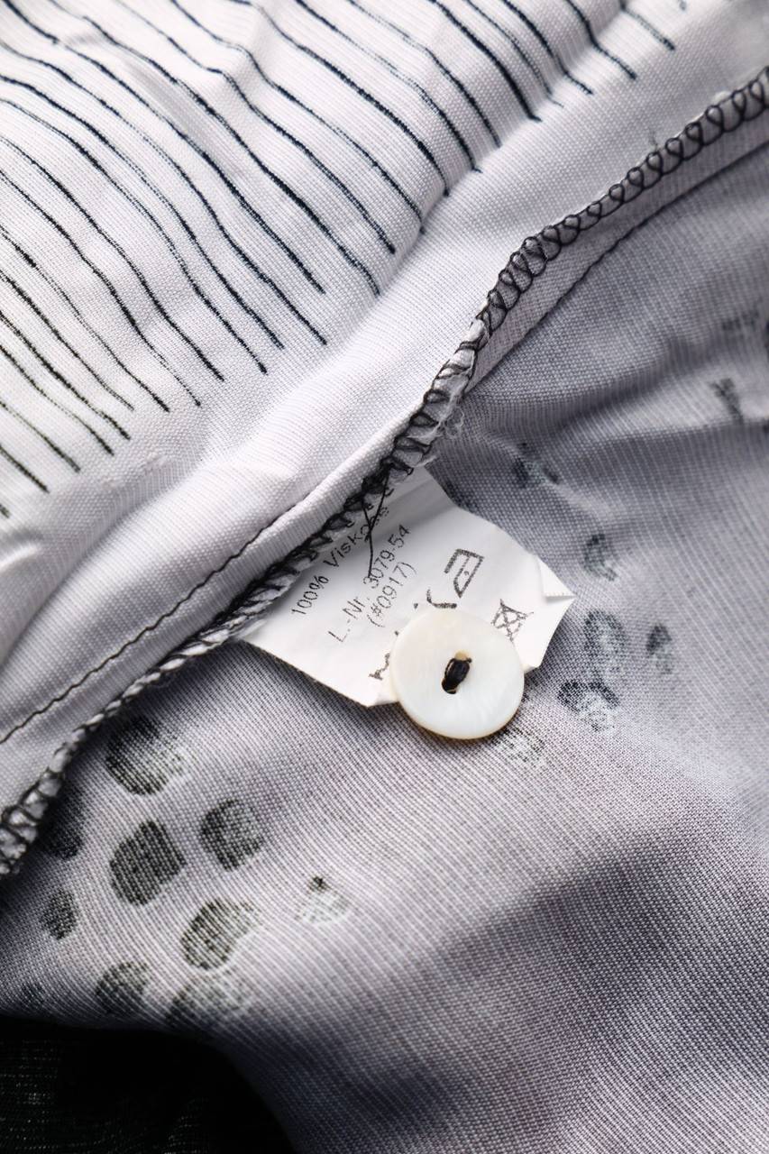 Carou VINTAGE Print-Hemd-Bluse Mit Kurzem Ärmel