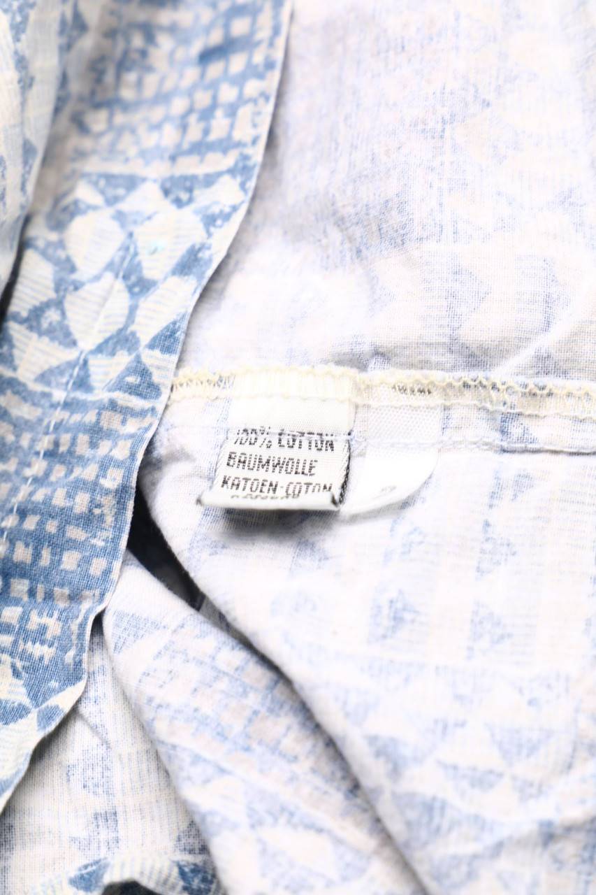Carou VINTAGE Print-Hemd In Denim-Optik