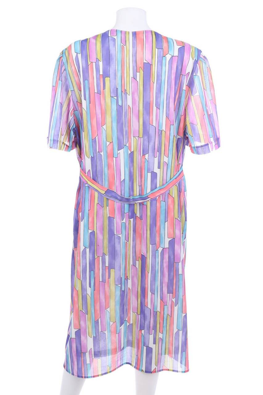 Carou VINTAGE Print-Kleid Mit Schmuck-Knöpfen