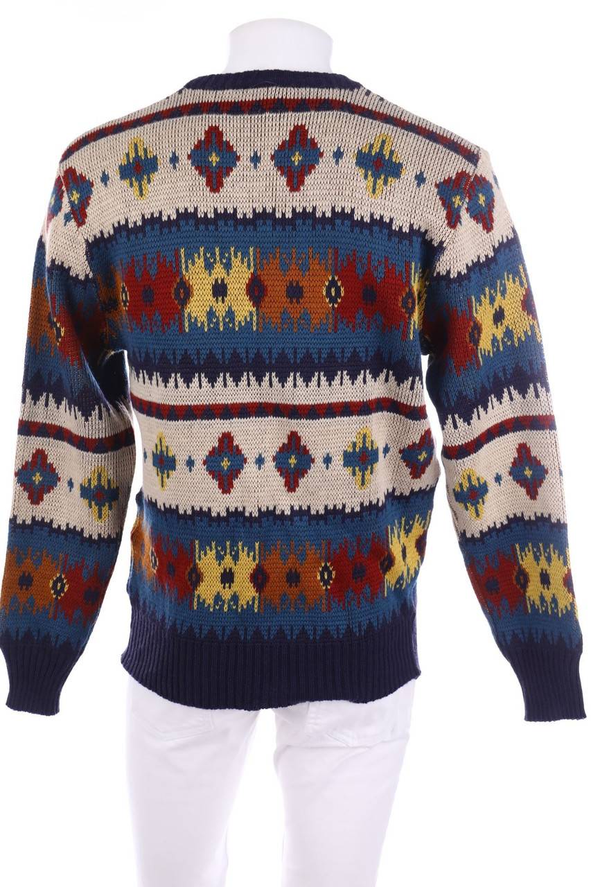 Carou VINTAGE Pullover Aus Woll-Mix Mit Muster