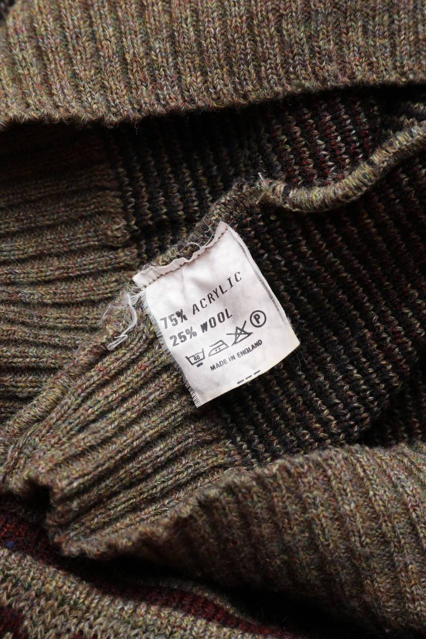 Carou VINTAGE Pullover Aus Woll-Mix Mit Muster