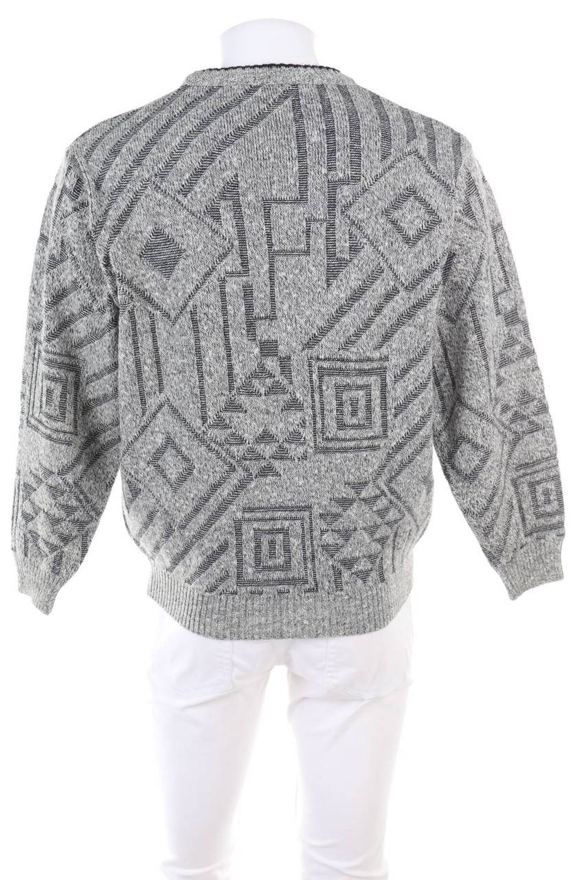 Carou VINTAGE Pullover Aus Woll-Mix Mit Muster