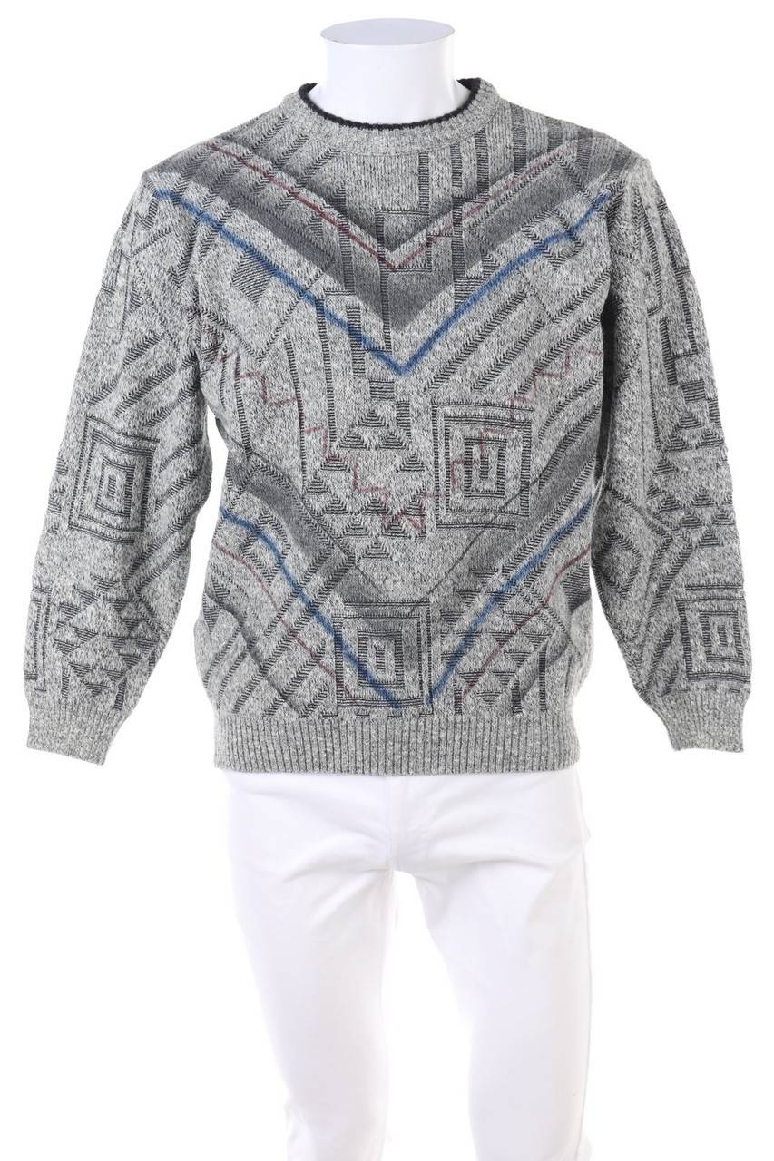 Carou VINTAGE Pullover aus Woll-Mix mit Muster