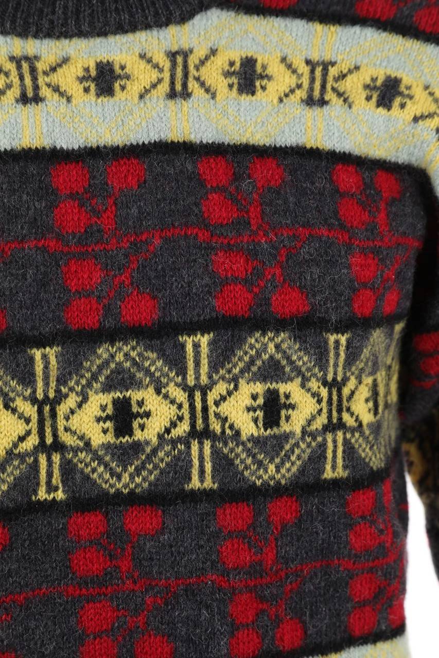 Carou VINTAGE Pullover Aus Wolle Mit Muster