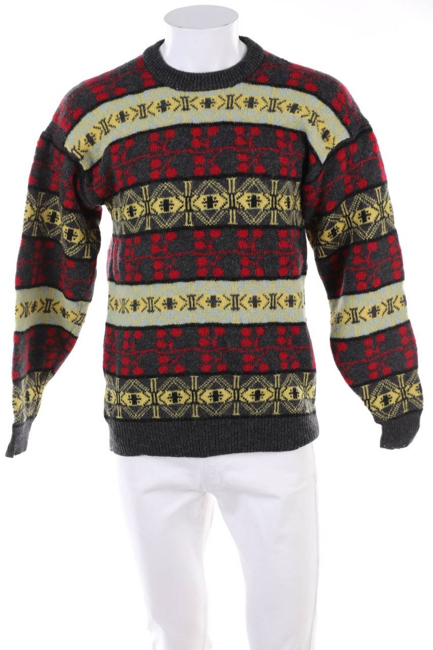 Carou VINTAGE Pullover aus Wolle mit Muster