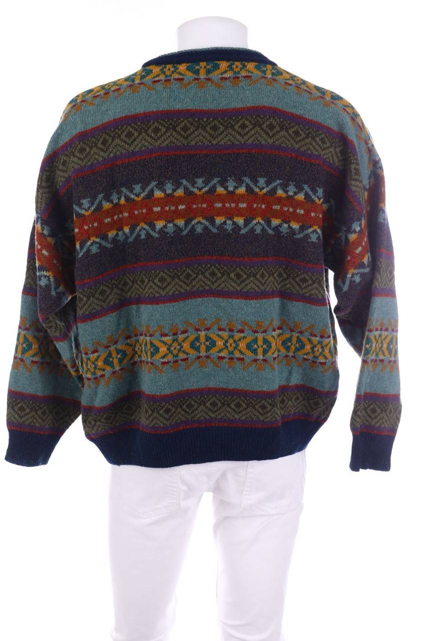 Carou VINTAGE Pullover Mit Muster Aus Woll-Mix