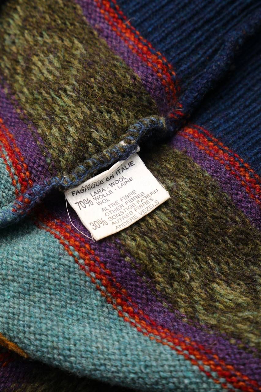 Carou VINTAGE Pullover Mit Muster Aus Woll-Mix