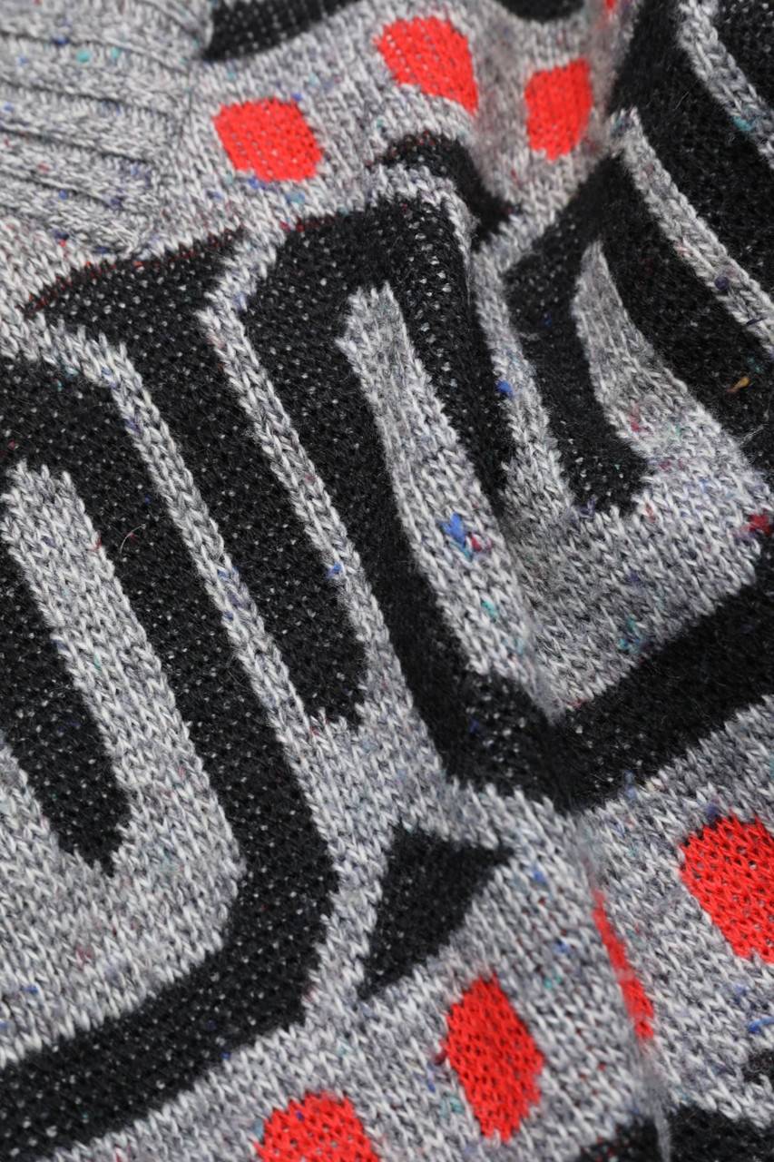 Carou VINTAGE Pullover Mit Muster Aus Woll-Mix